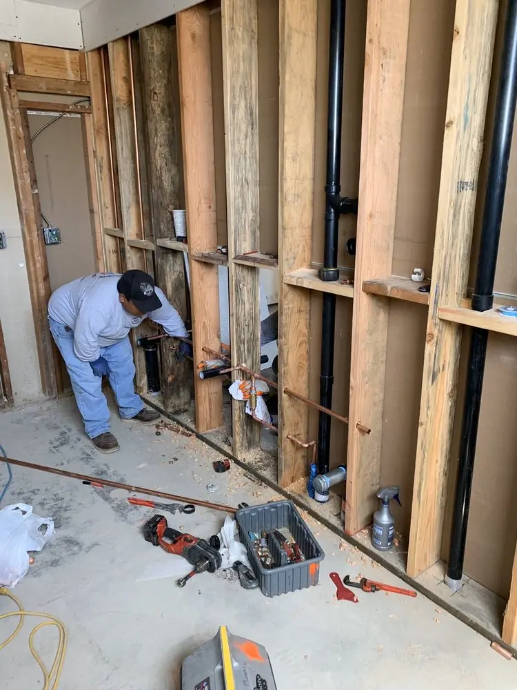 Commercial rough-in plumbing for Water Heater Replacement in Cahoon Hollow